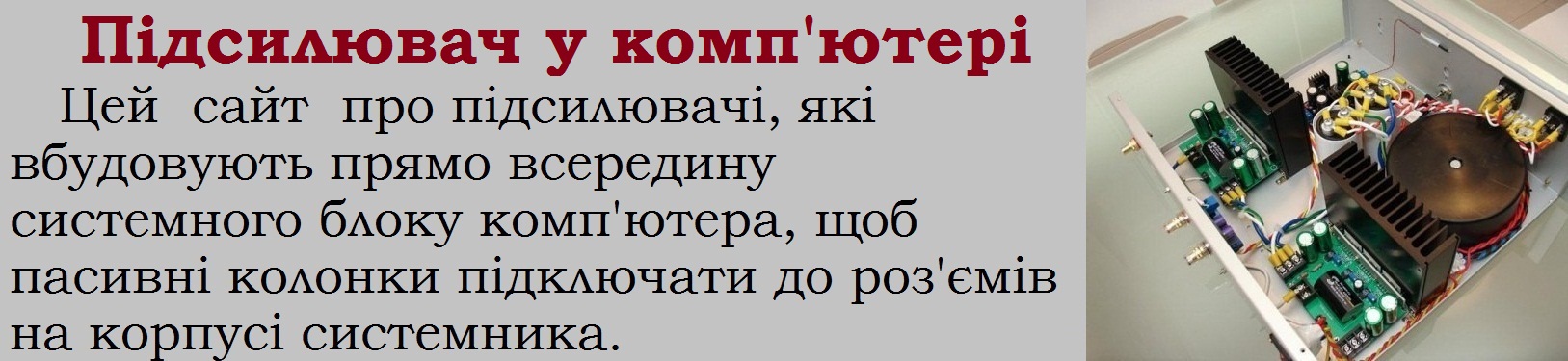 внутрішньокомп'ютерний підсилювач